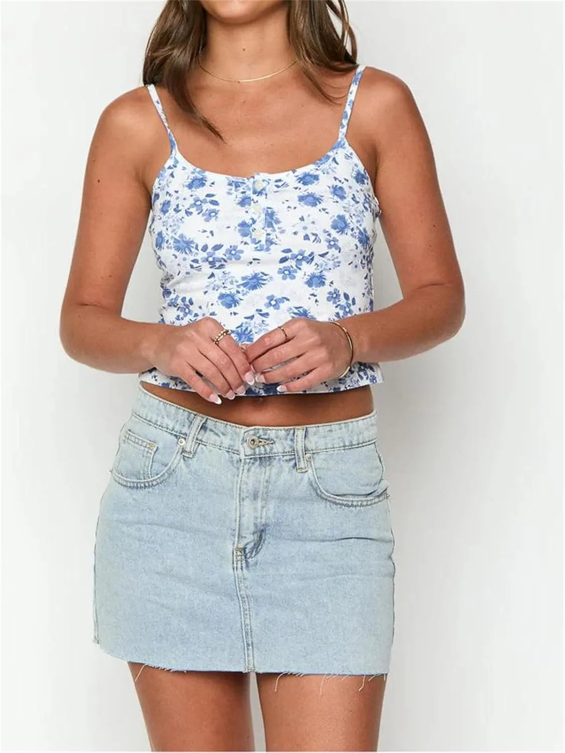 Alyweatry Women Y2k Denim Micro Skirt Low Rise Cute Bodycon Jean Mini Skirt with Pockets Summer Trendy Streetwear