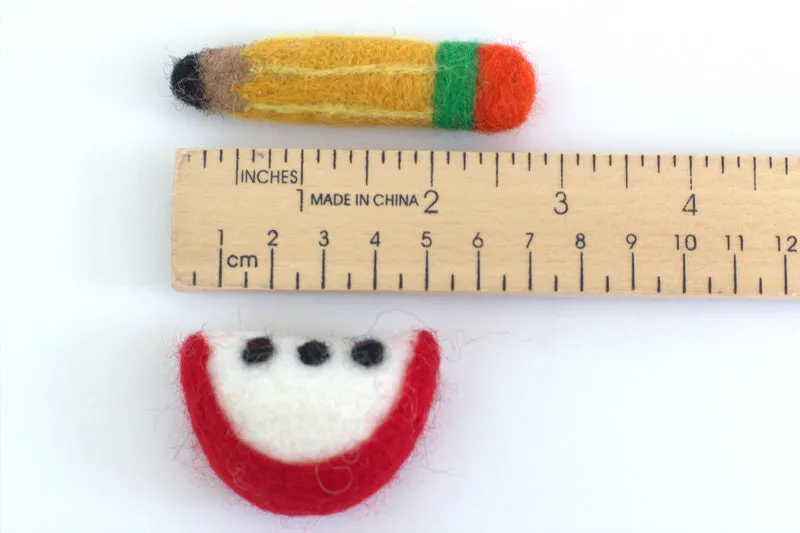 Back to School Apple & Pencil Garland- Red, White, Blue