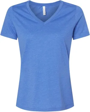 Bella Canvas Ladies' Relaxed Heather CVC Jersey V-Neck T-Shirt