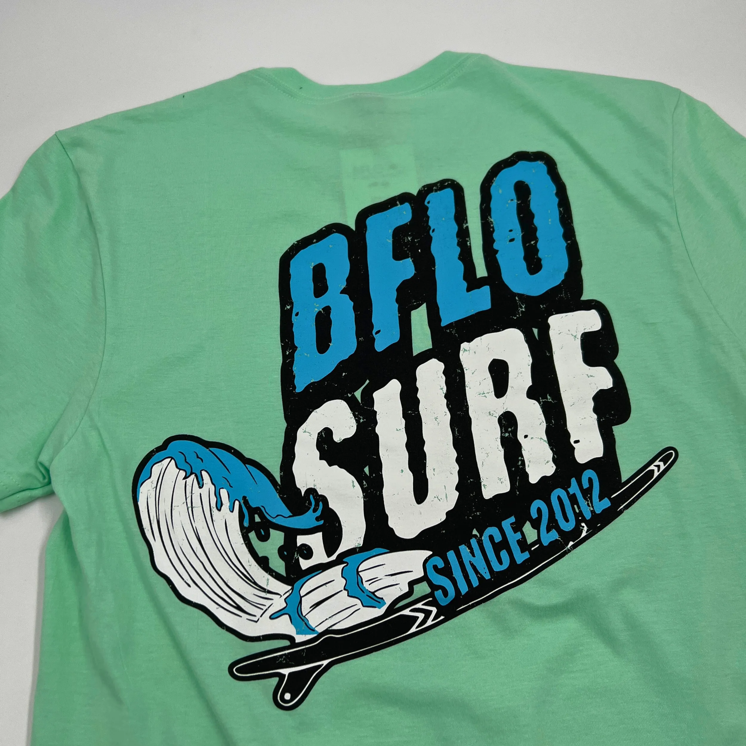 BFLO Surf Since 2012 Mint Short Sleeve Shirt