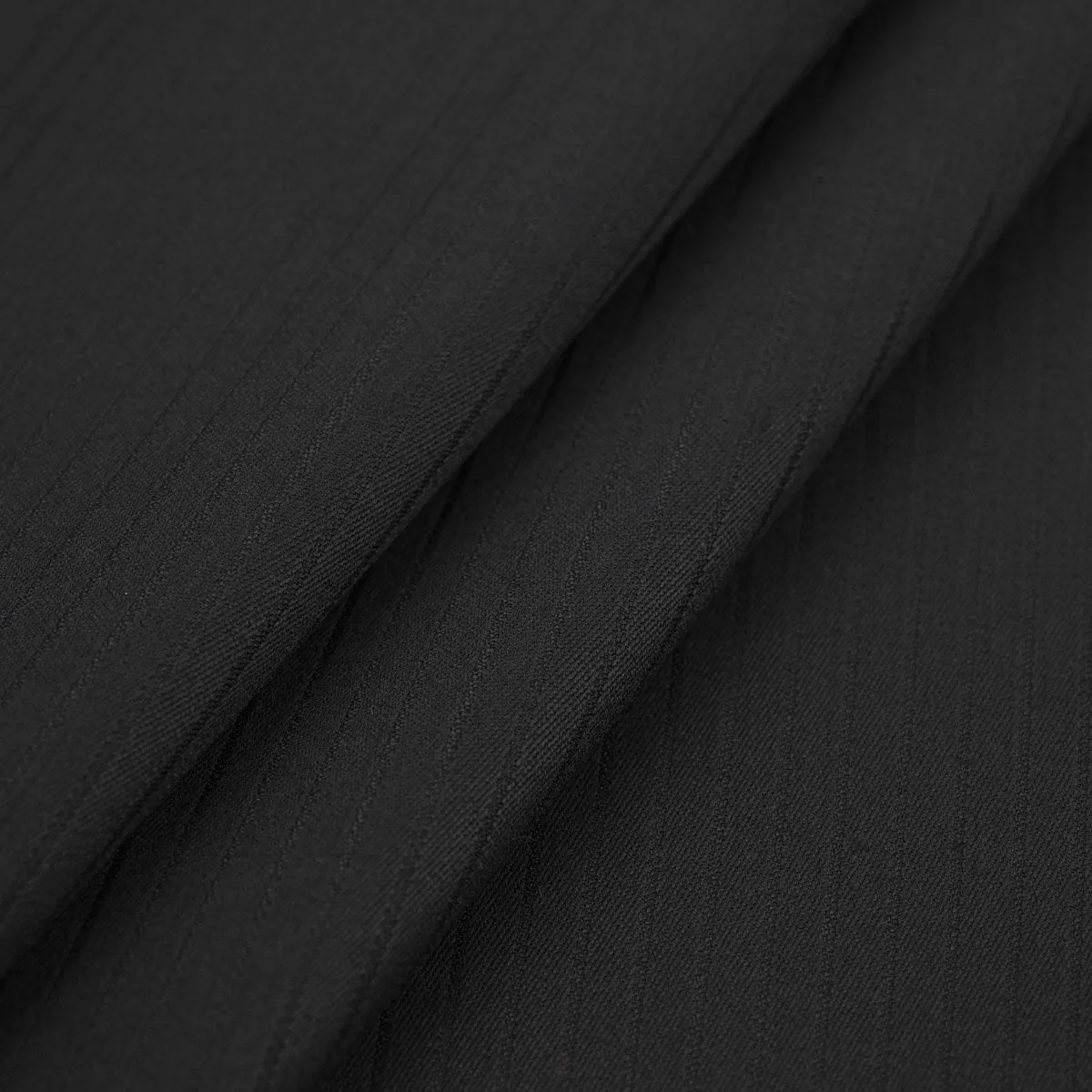 Black Stripped Suiting Fabric 97273