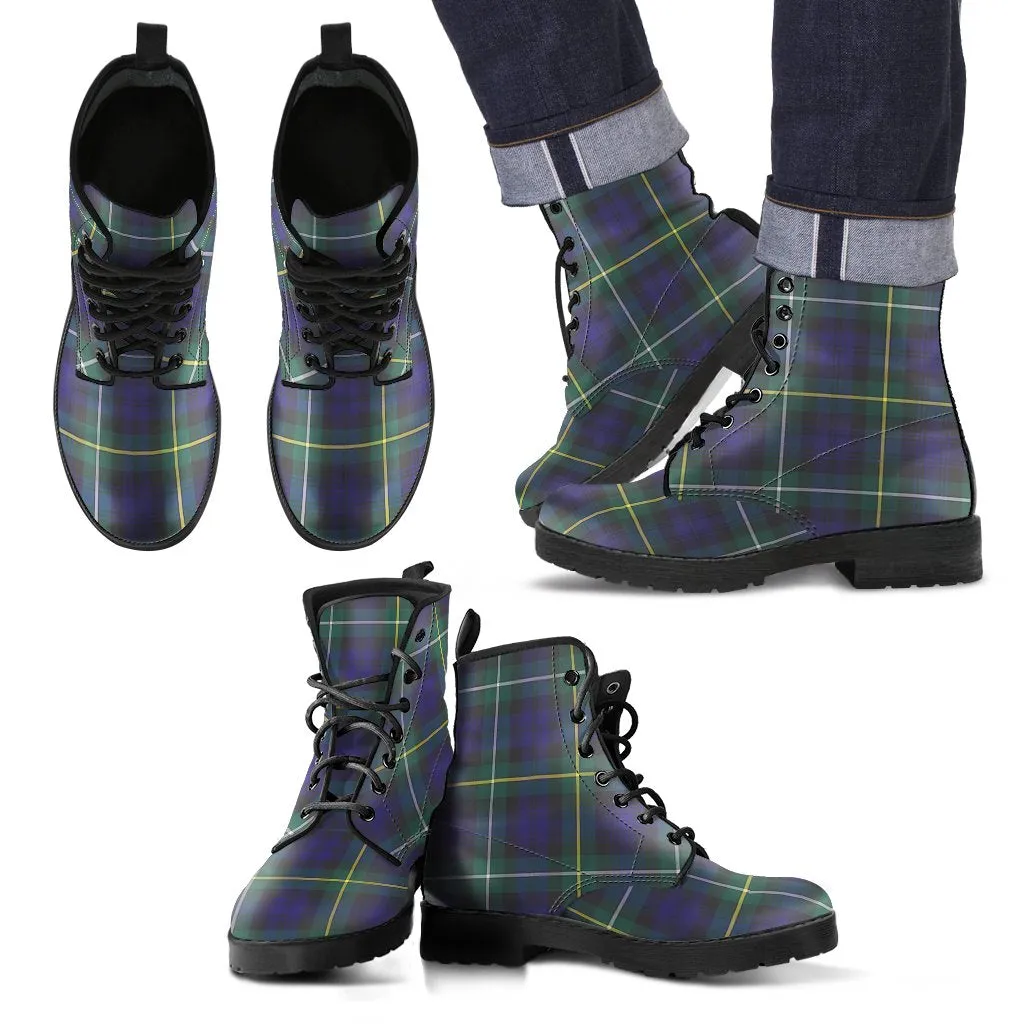 Campbell Argyll Modern Tartan Leather Boots