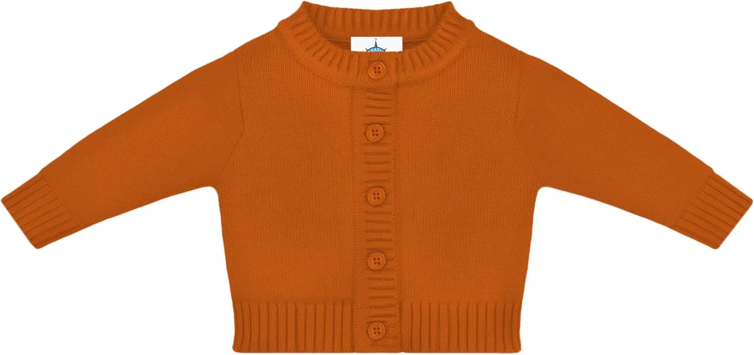 Creative Knitwear College Baby Cardigan Sweater - Long Sleeve, Multiple Colors, for Boys & Girls (0 Months - 4T)