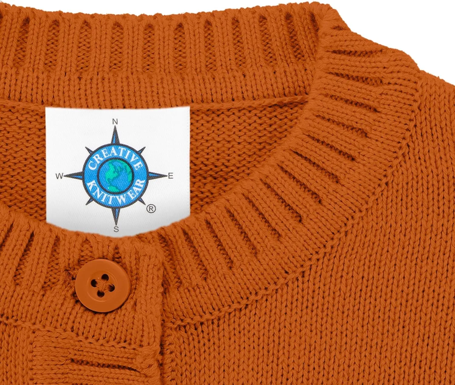 Creative Knitwear College Baby Cardigan Sweater - Long Sleeve, Multiple Colors, for Boys & Girls (0 Months - 4T)