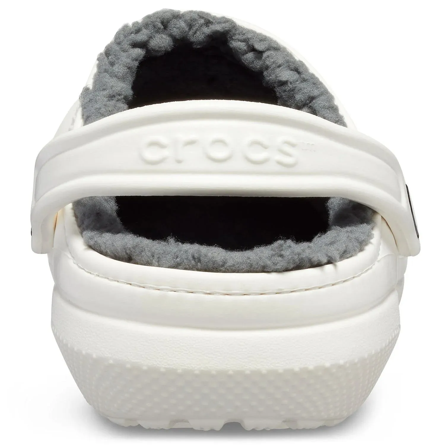 Crocs Unisex Classic Lined Clog White Grey