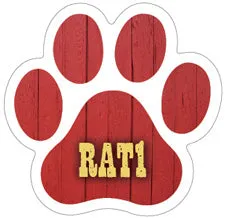 Dog Sport Mini 3" Paw Magnet
