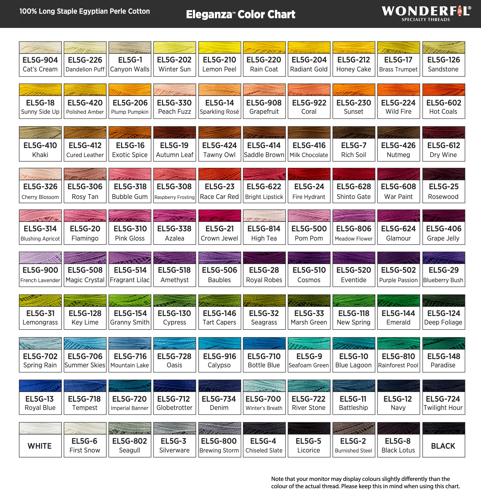 Eleganza #8 Perle Cotton by WonderFil | EL5G-16 Exotic Spice | 5 grams