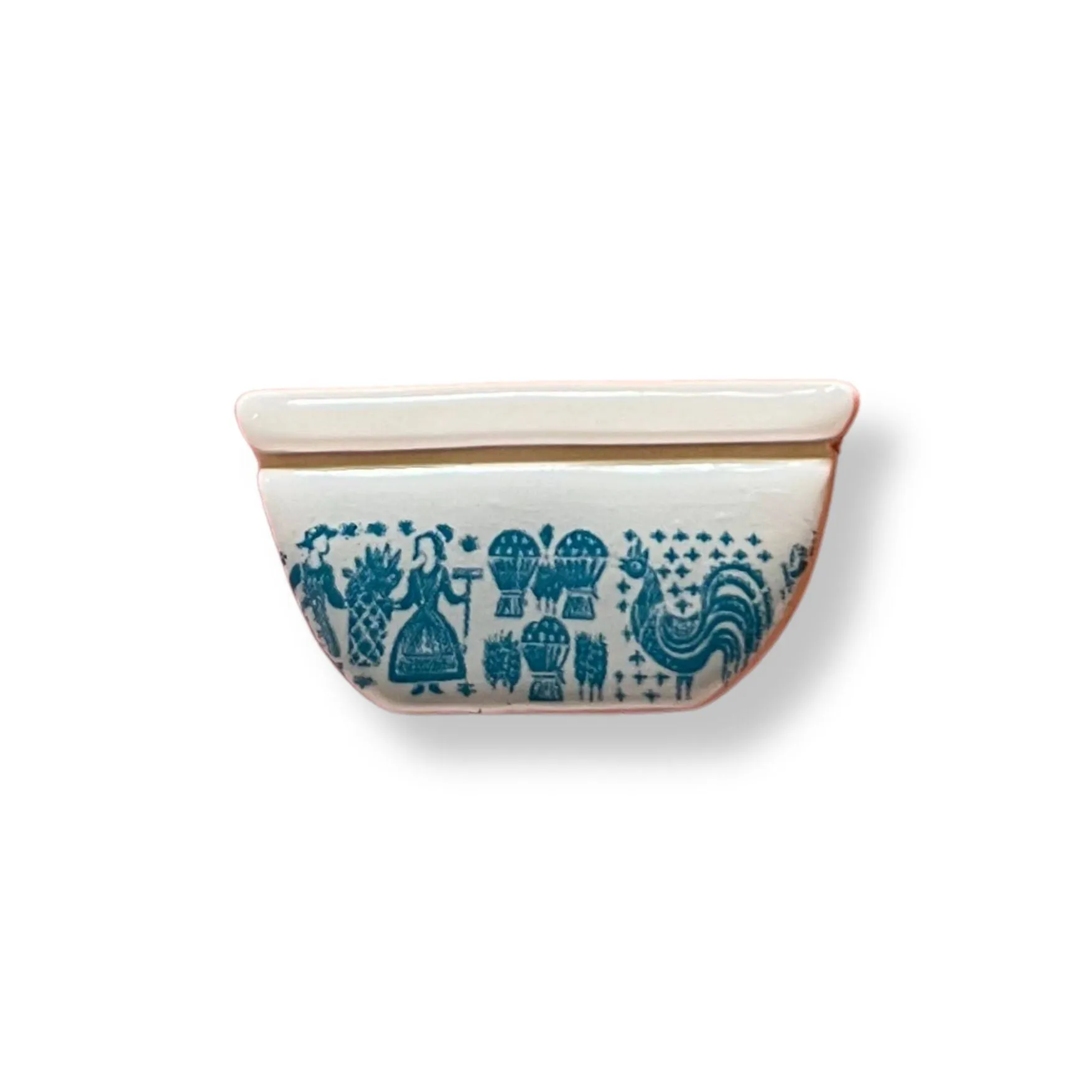 Handmade Pyrex Dish Tiny Magnets in 5 Styles | Historic Prints on Polymer Clay