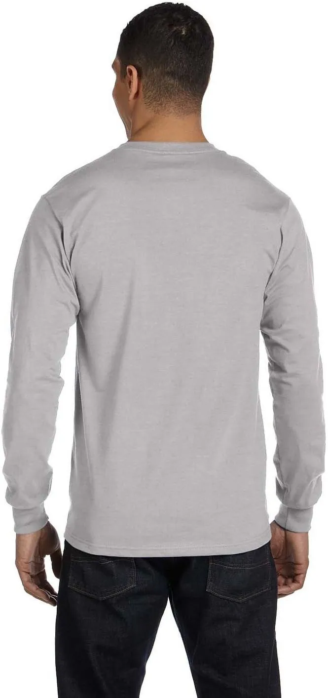 Hanes Essential-T 100% Cotton Long Sleeve T-Shirt 5286
