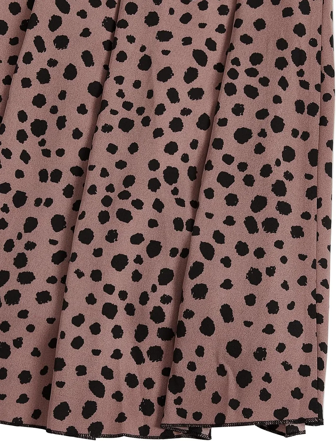 Milumia Women's Vintage Printed A Line High Waist Flare Flowy Casual Midi Skirts