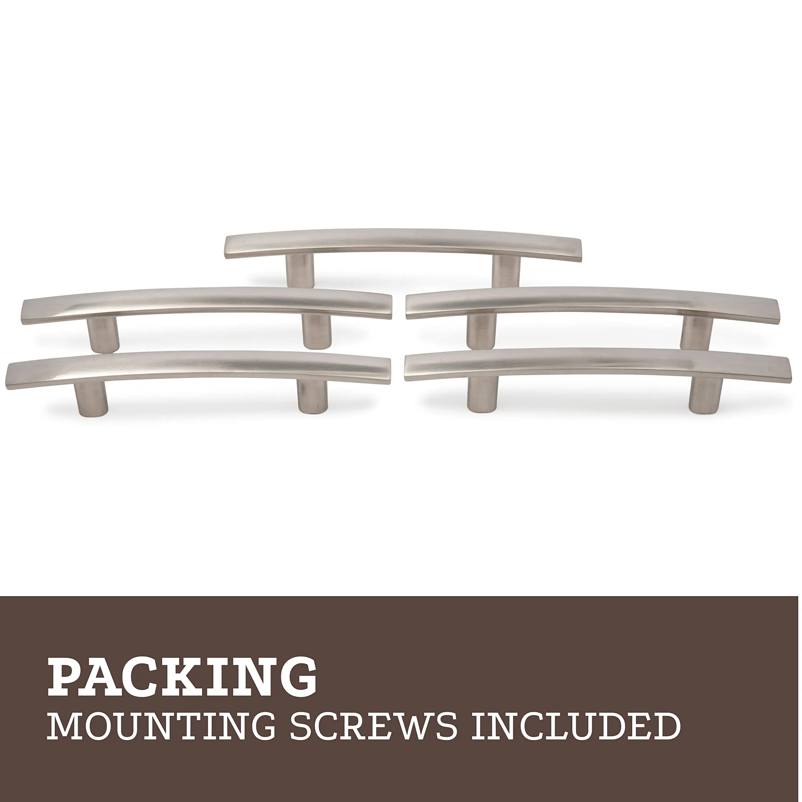 Modern Curved Subtle Arch Handle Pull for Kitchen Cupboard Door, Bedroom Dresser Drawer