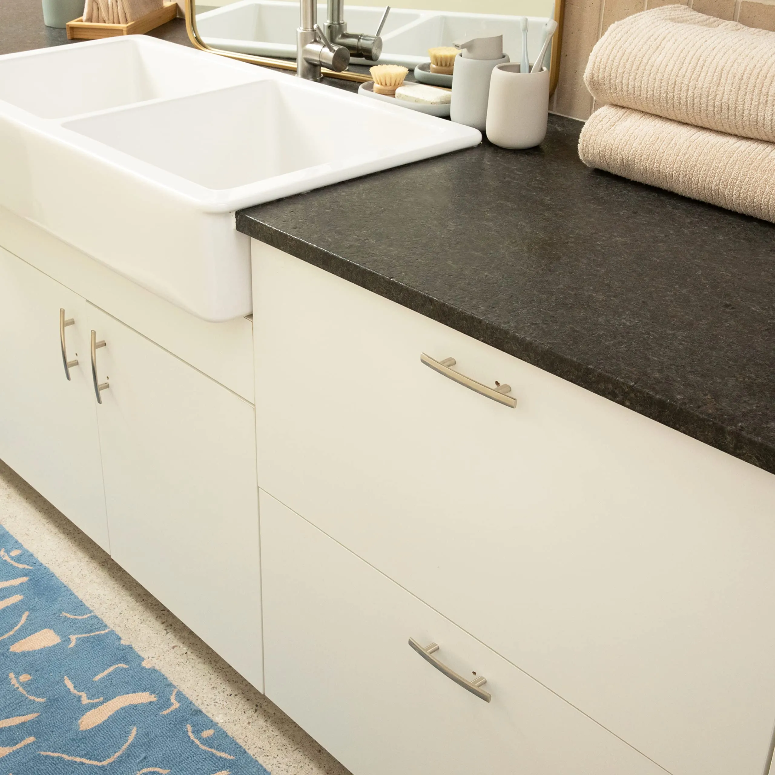 Modern Curved Subtle Arch Handle Pull for Kitchen Cupboard Door, Bedroom Dresser Drawer