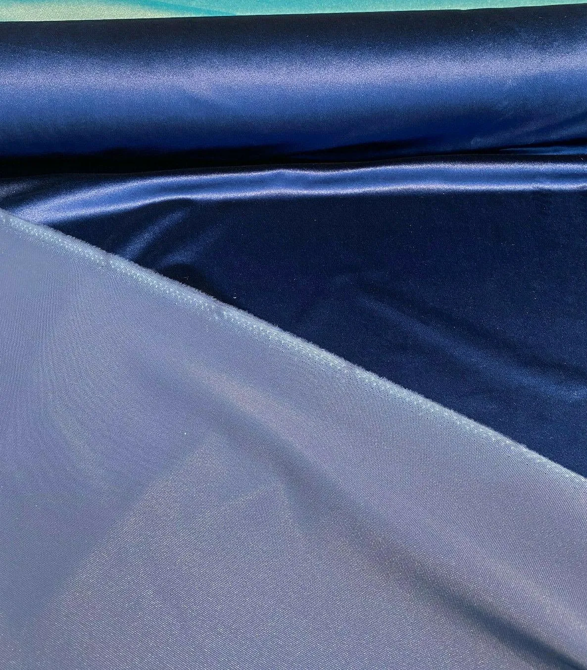 Navy Blue Exclusive Velveteen Velvet Drapery Upholstery Fabric by the yard