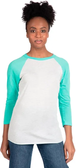 Next Level Unisex Tri-Blend 3/4-Sleeve Raglan - 6051