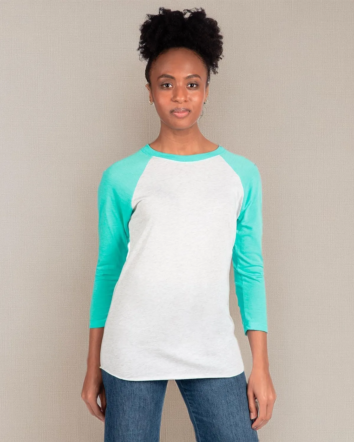 Next Level Unisex Tri-Blend 3/4-Sleeve Raglan - 6051