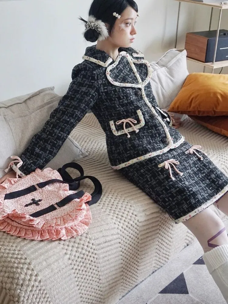 Niche design senior sense of girls short skirt 【s0000004267】