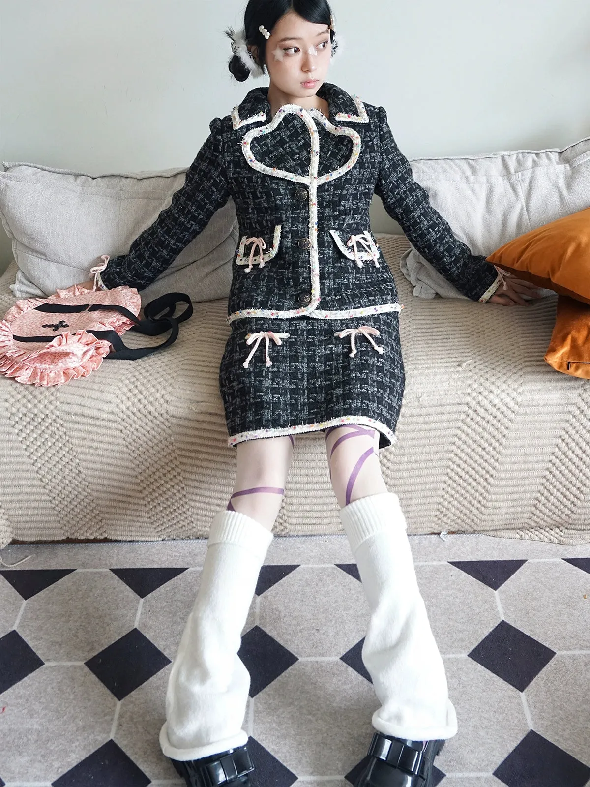 Niche design senior sense of girls short skirt 【s0000004267】