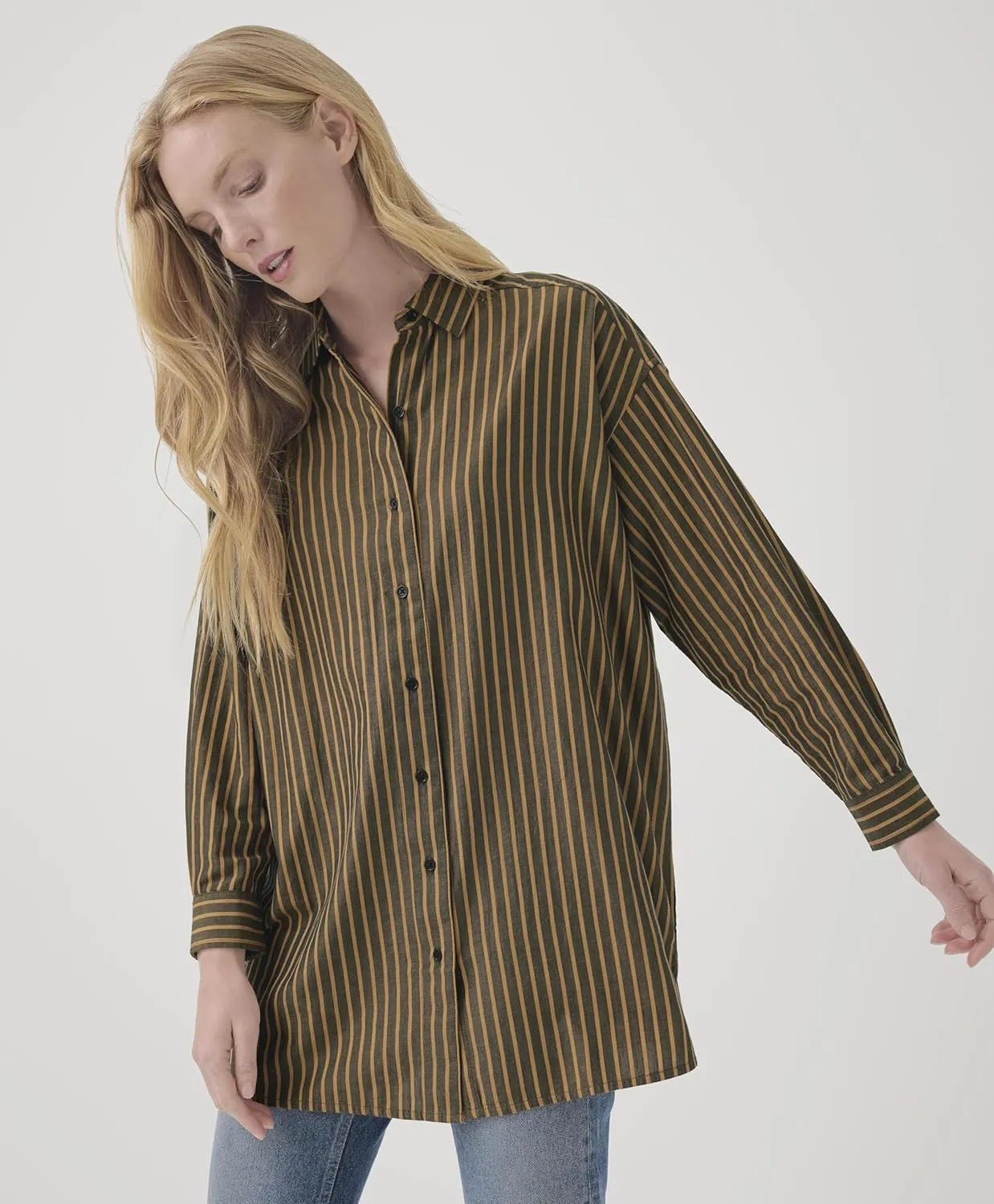 Pact Organic Cotton Women's Lightweight Oversized Shirt