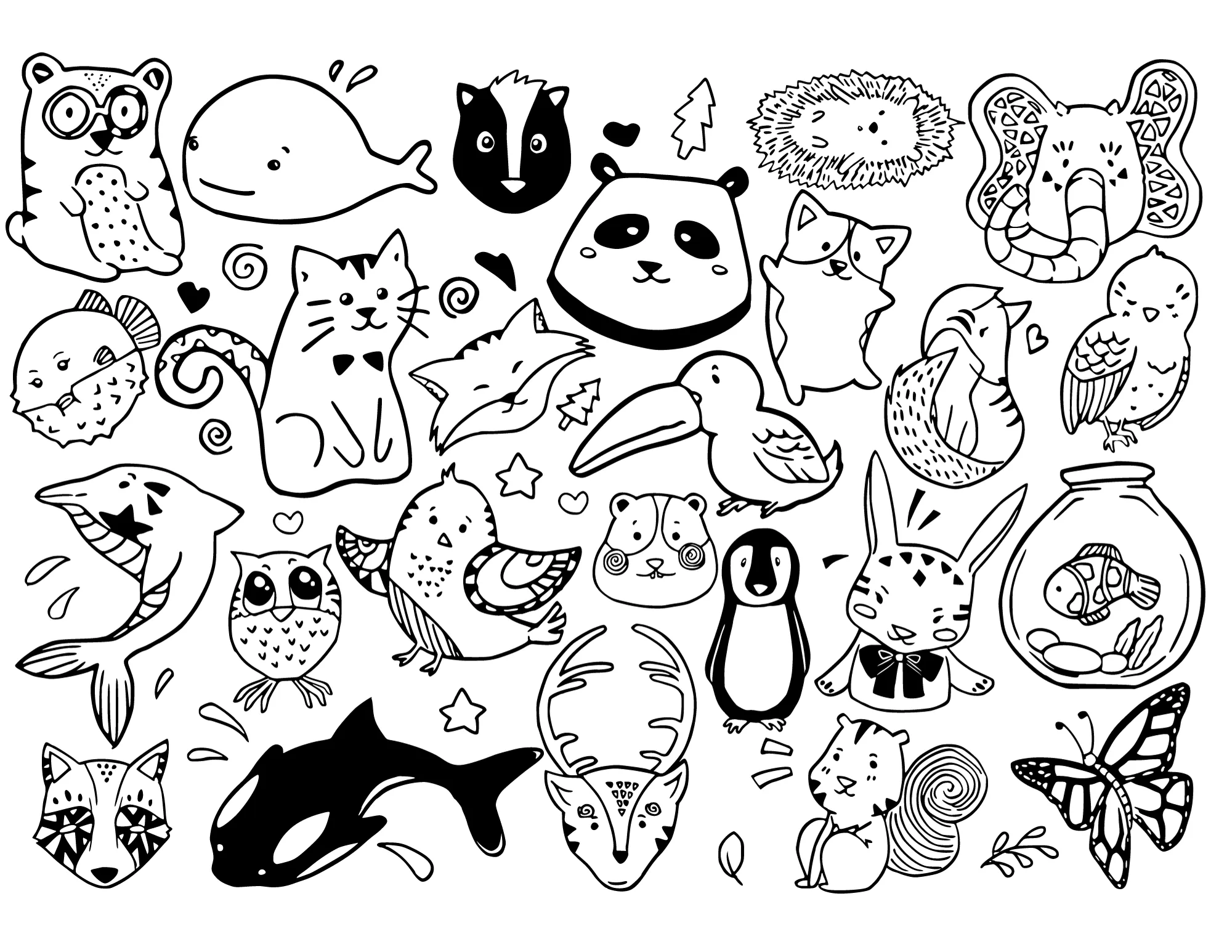 Printable (Digital) MINIS Coloring Pages: WhimsyMinis Coloring Collection