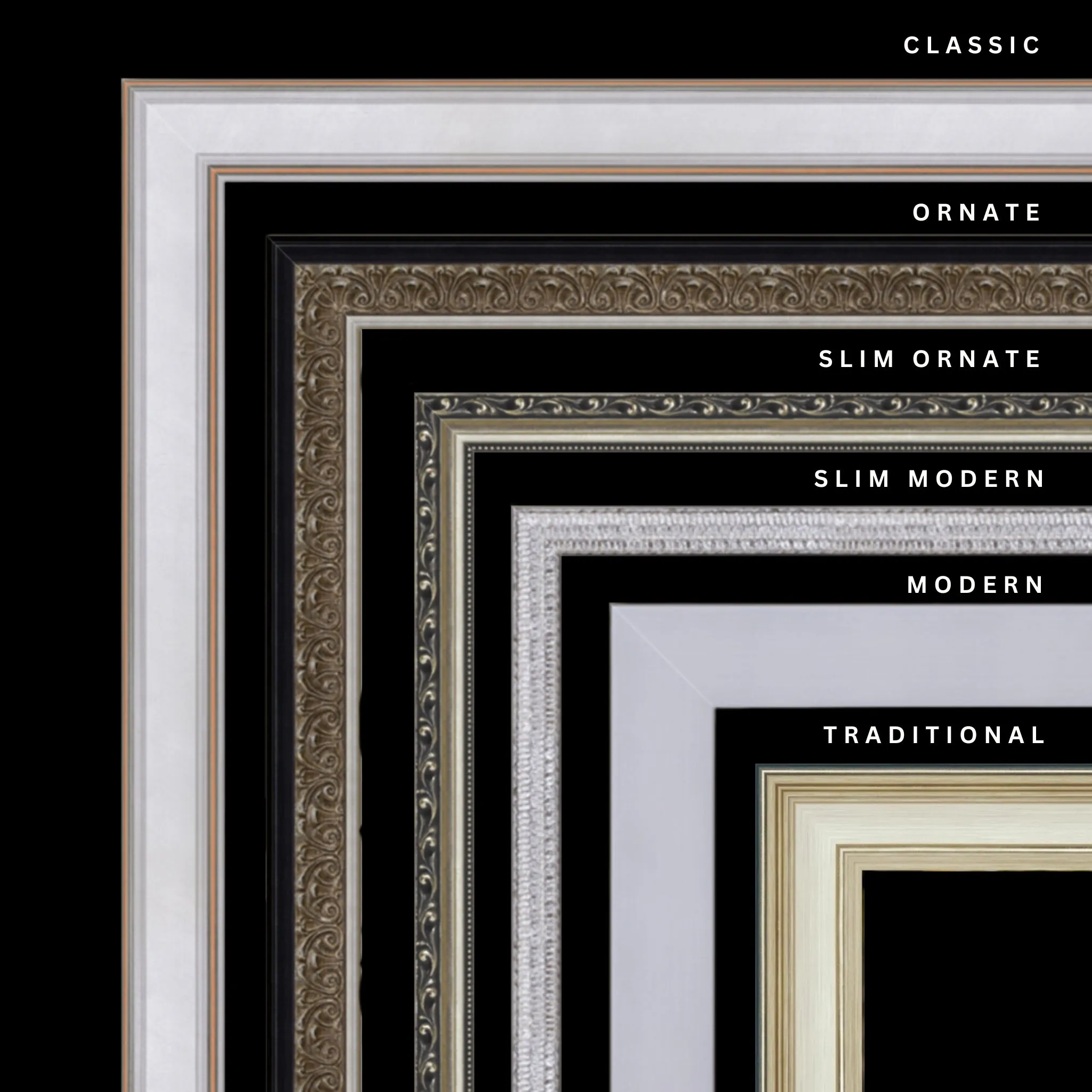 Silver 24x38 Picture Frame Ornate Traditional Classic Antique