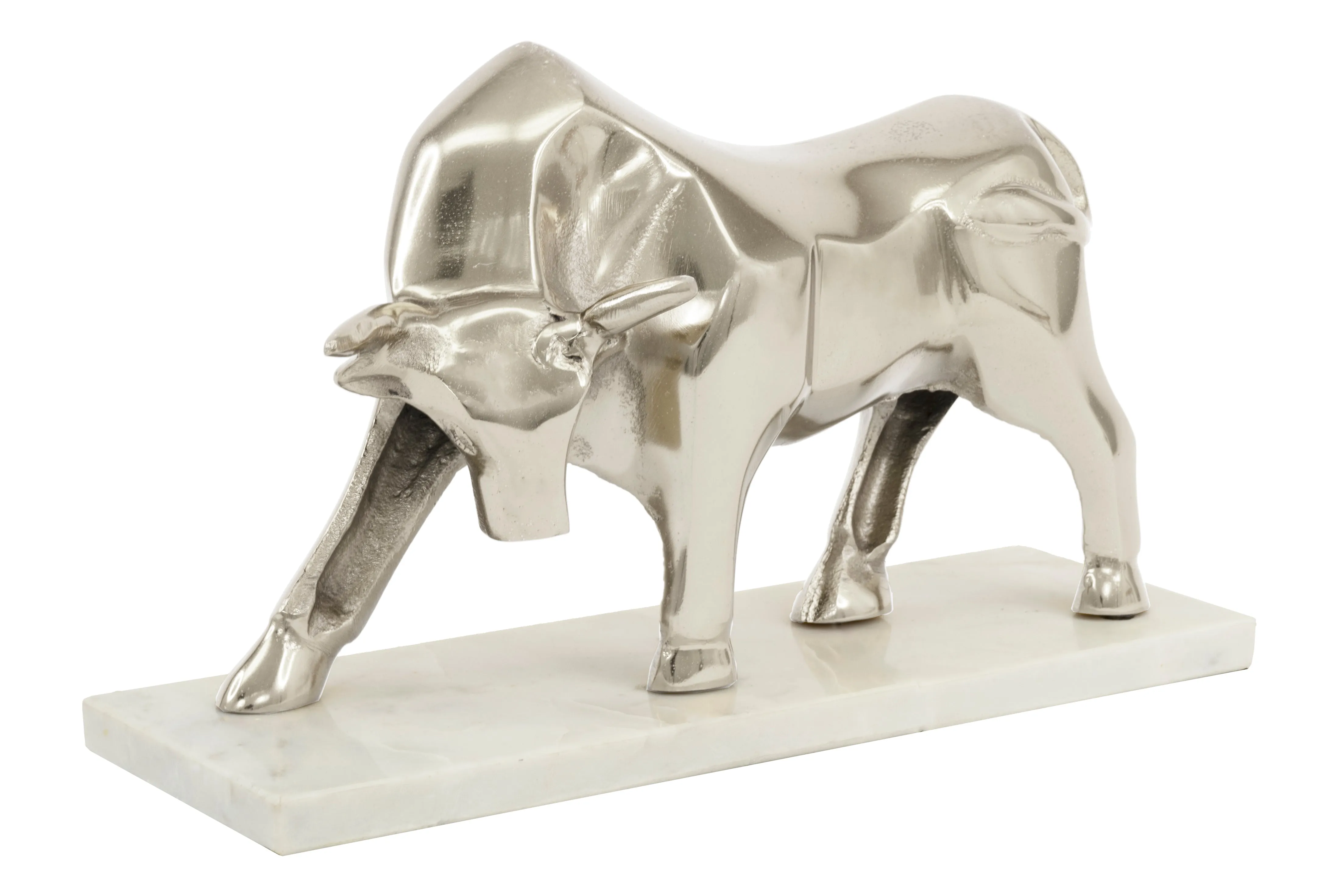 Tabletop Bull Sculpture.