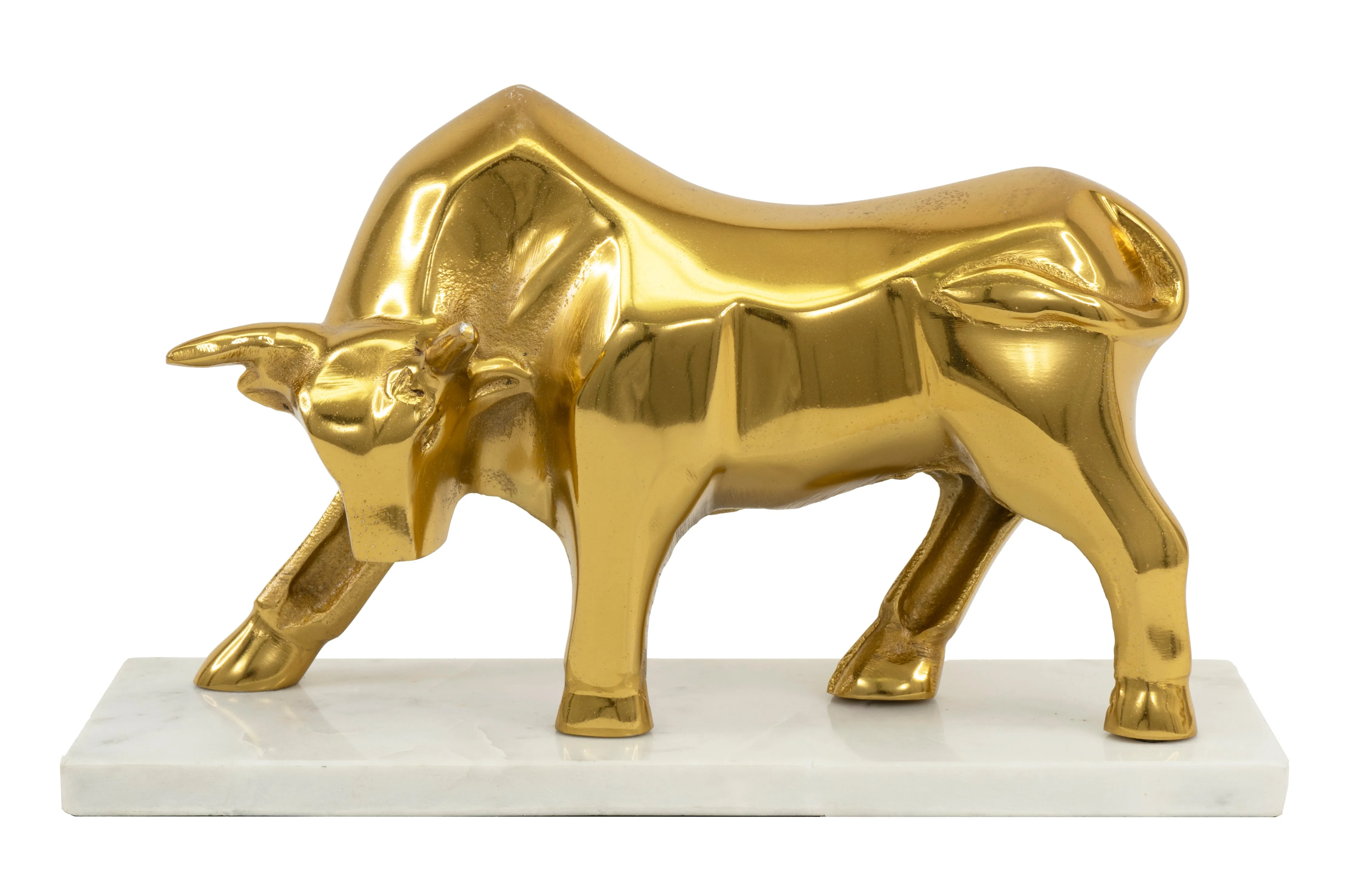 Tabletop Bull Sculpture.