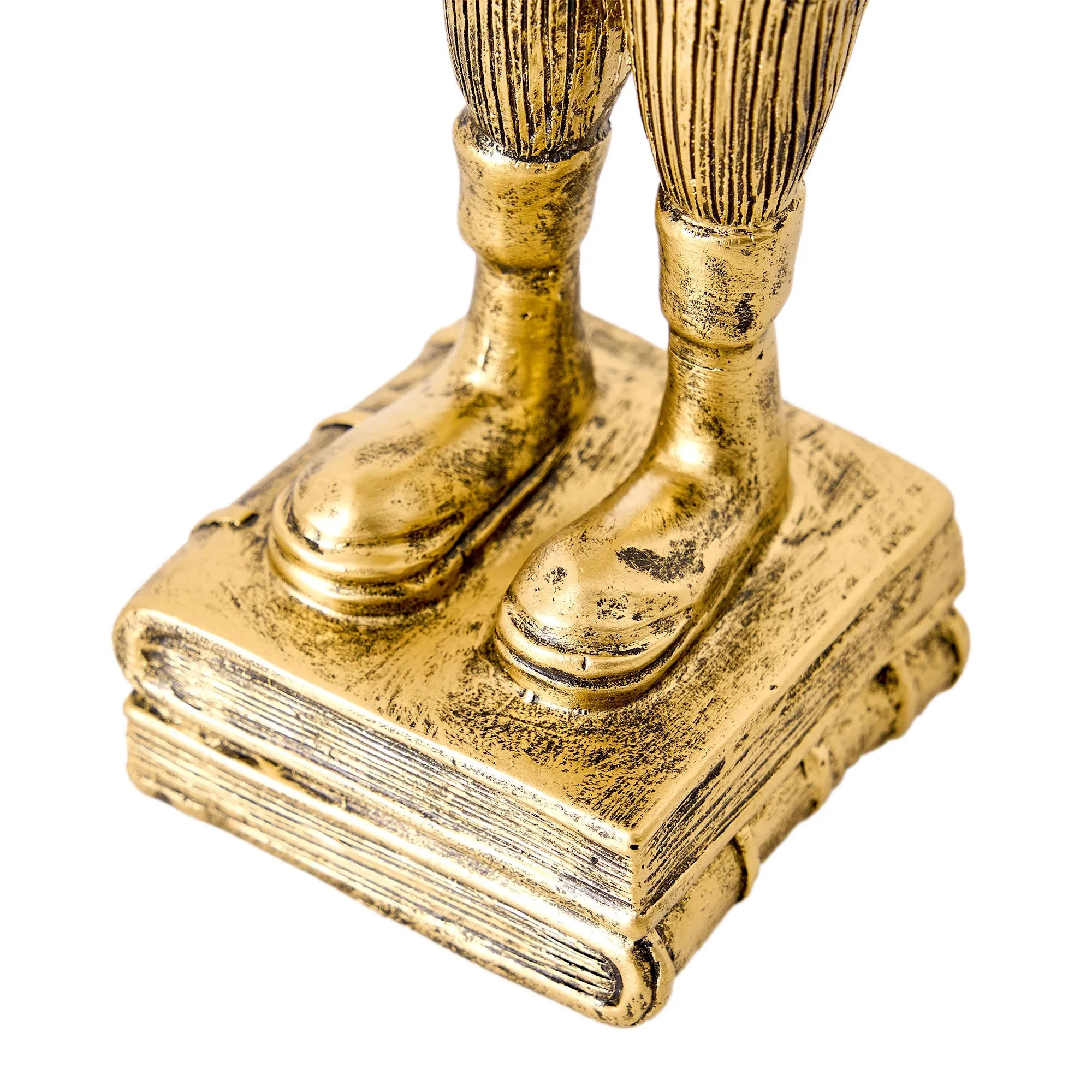 The Fox and Rabbit Gold Resin Tabletop Bar Decor