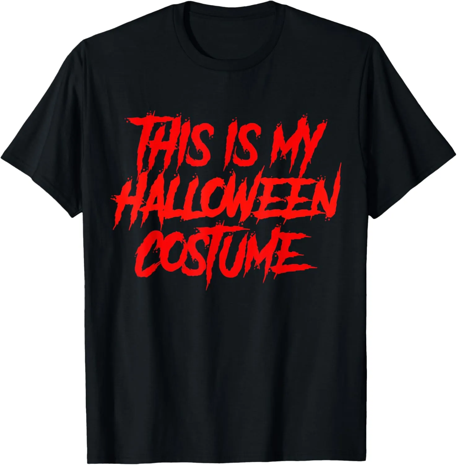 This Is My Halloween Costume Funny Men Women Boys Girls Lazy T-Shirt