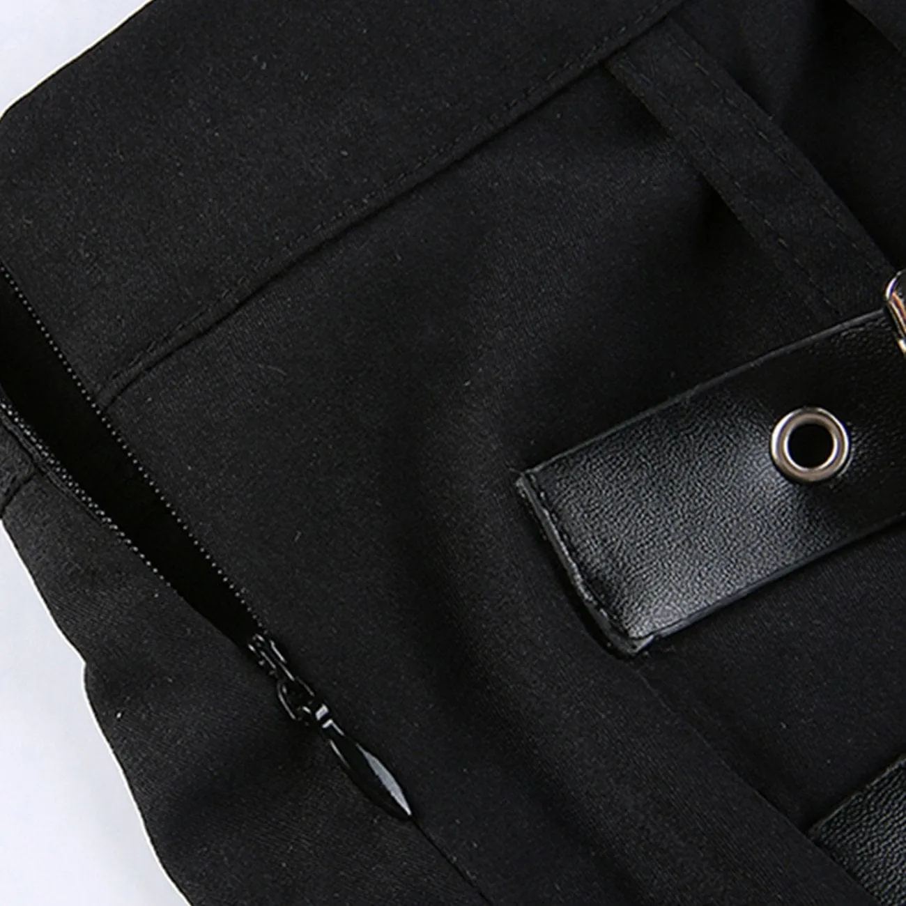 WLS Buckle PU Belt Skirt