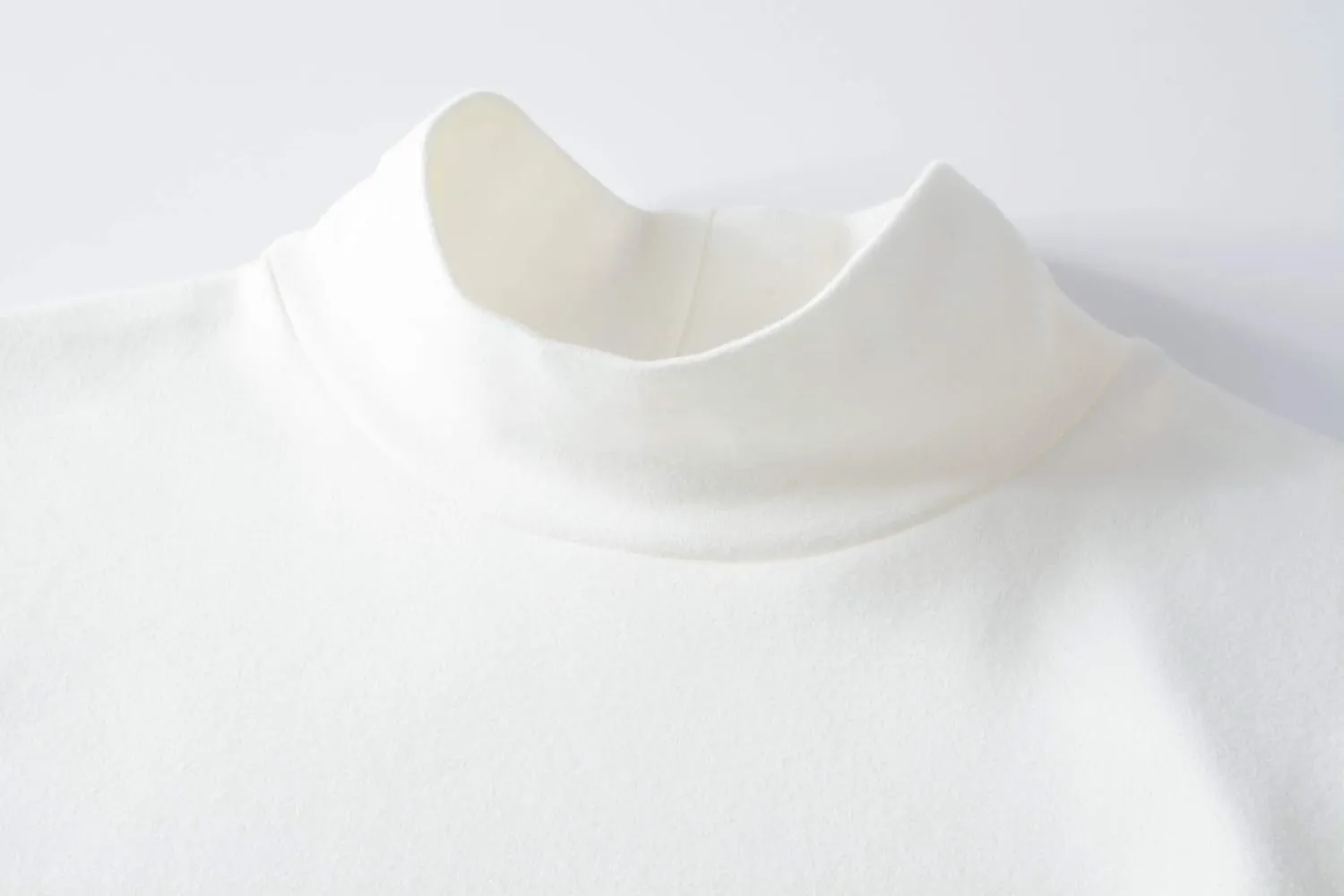Women's Cotton Mock Turtleneck Long Sleeve Basic Thermal Top