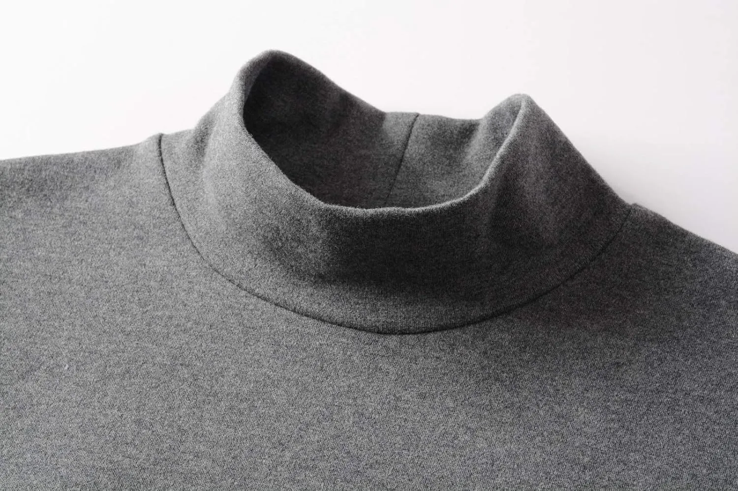 Women's Cotton Mock Turtleneck Long Sleeve Basic Thermal Top