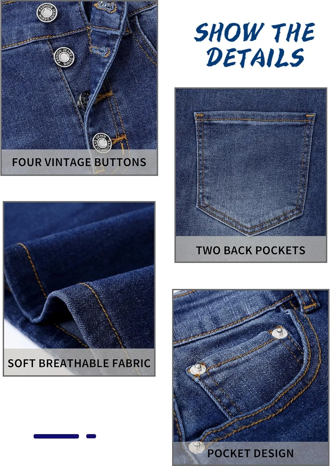 Womens Long Denim Skirt Casual A-Line Stretch Jean Skirt for Women High Waisted Vintage Denim Maxi Skirt with Pockets Blue
