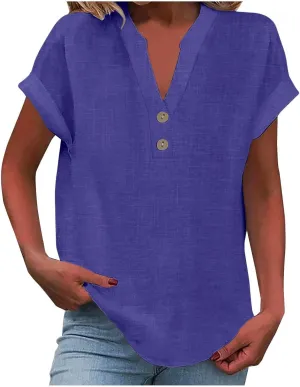 Women's Summer Tank Loose Fit Pleated V Neck Sleeveless Top Curved Hem Flowy Womens Casual Tops